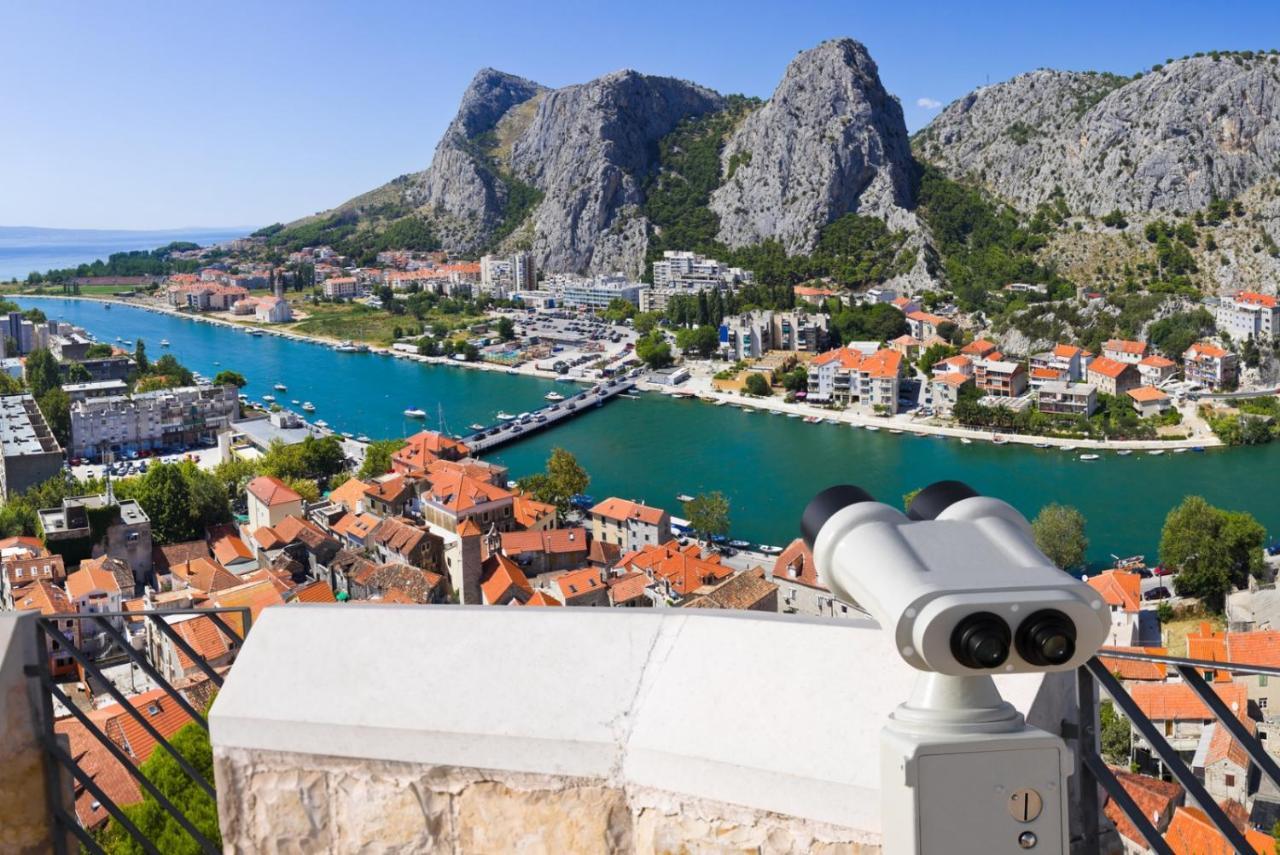 Apartment In Omis With Sea View, Balcony, Air Conditioning, Wi-Fi Esterno foto